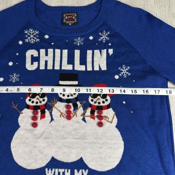 Christmas Sweater, Chillin’ with my Snowmies size M - Picture 5 of 7